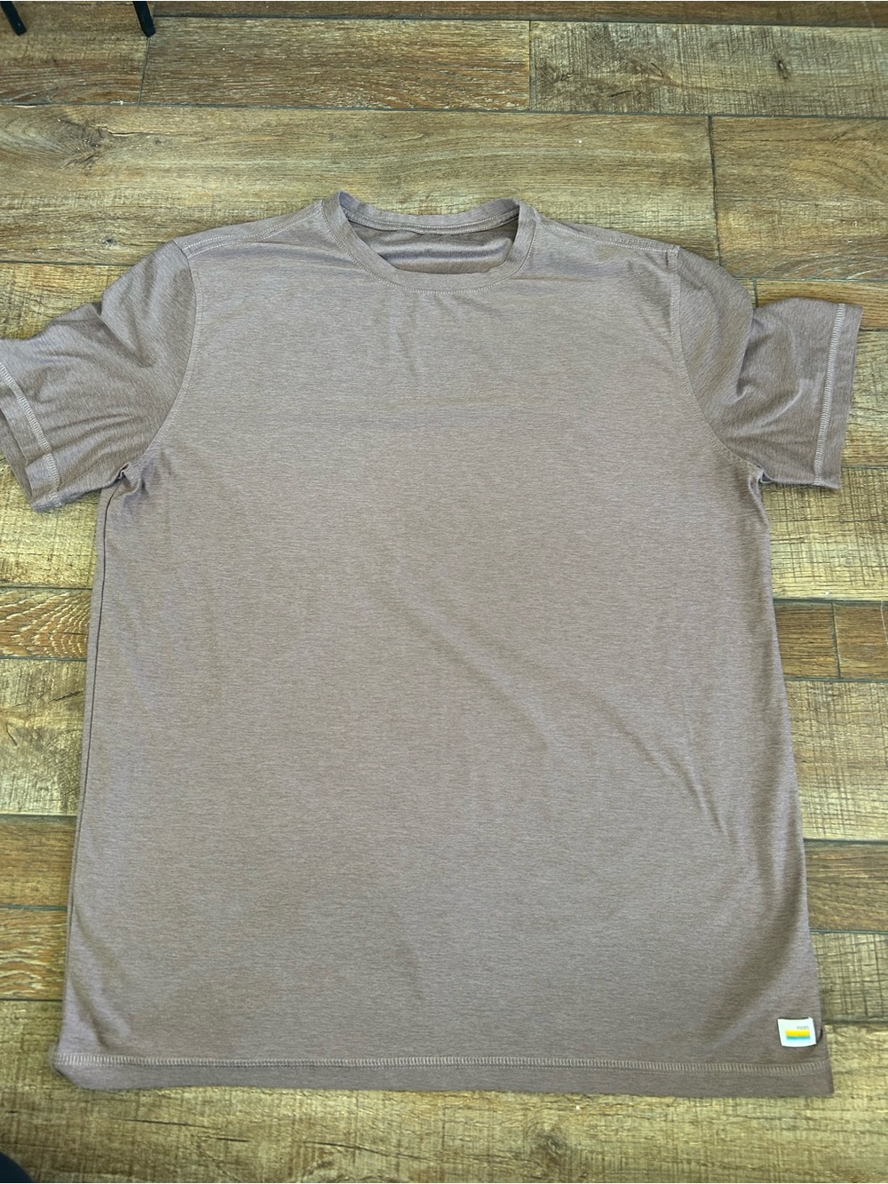 Vuori Men's Short Sleeve Crew in Mauve Taupe